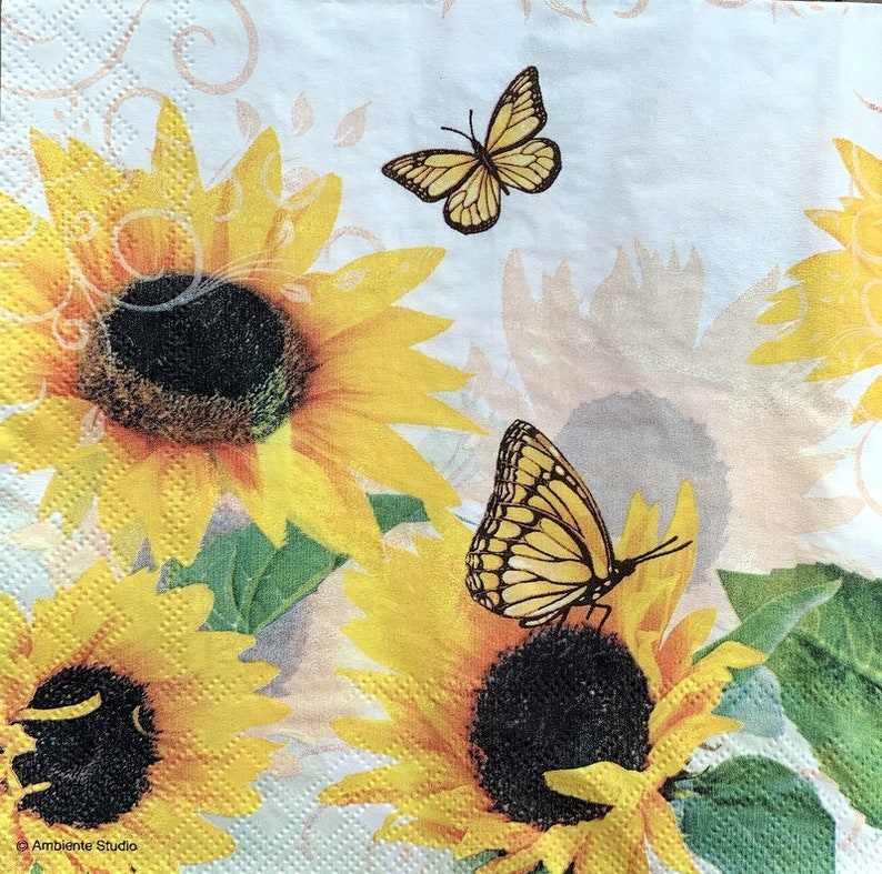 for Decoupage 13 inches 2 Single Paper Napkins 33 cm Decoupage Napkins Decor #771 Paper-Craft and Collage
