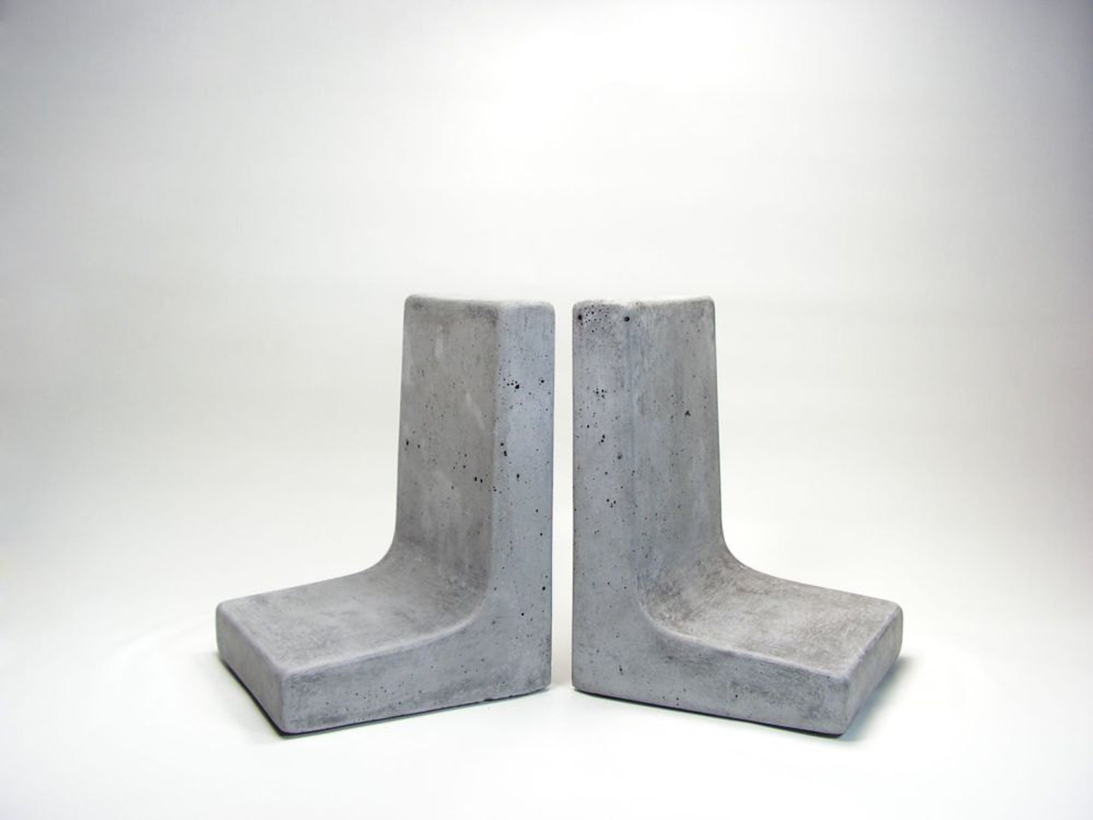 Modern Concrete Bookends Etsy