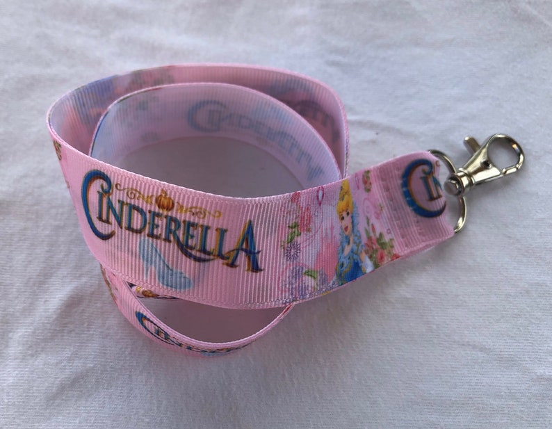 princess prince charming ball mask holder Cinderella Ribbon Lanyard school work teacher theme park cruise