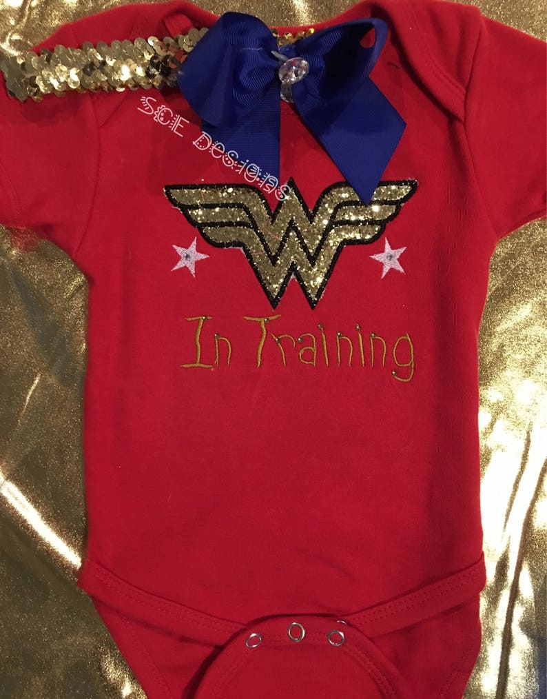 Superhero Wonder Women inspired bodysuit outfit-embroidery | Etsy