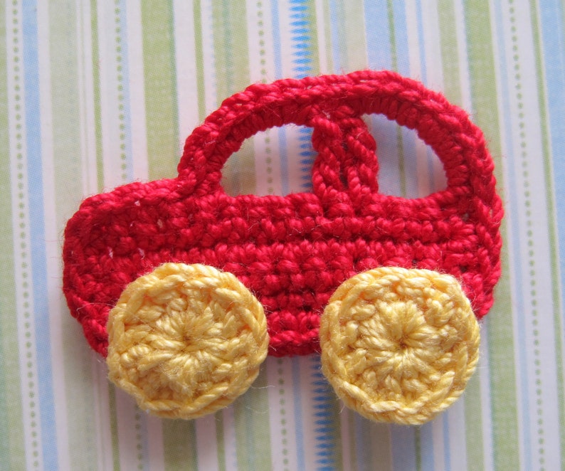 Crochet Car Appliques Etsy