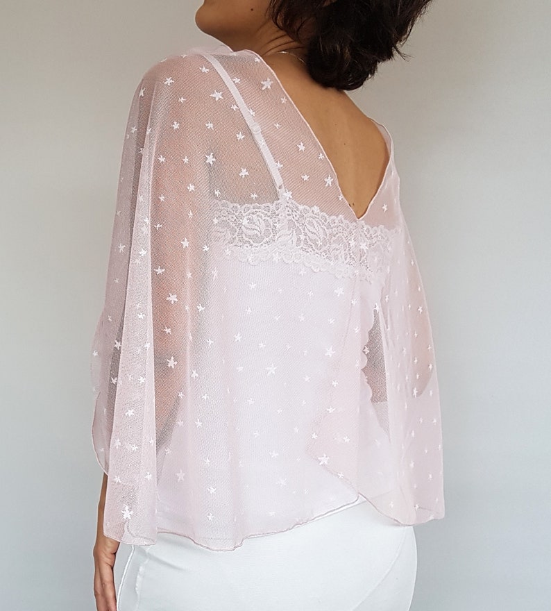 tulle bridal shrug