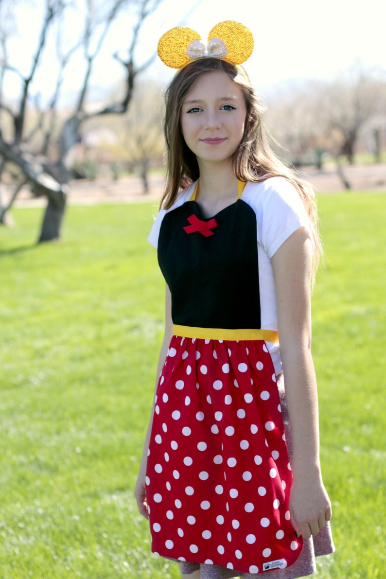 MINNIE MOUSE Disney Junior Jr. cartoon inspired Costume Apron | Etsy