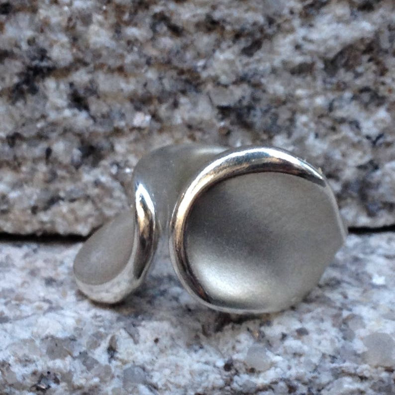 Unisex statement massive silver ringSterling silver bold ring Etsy