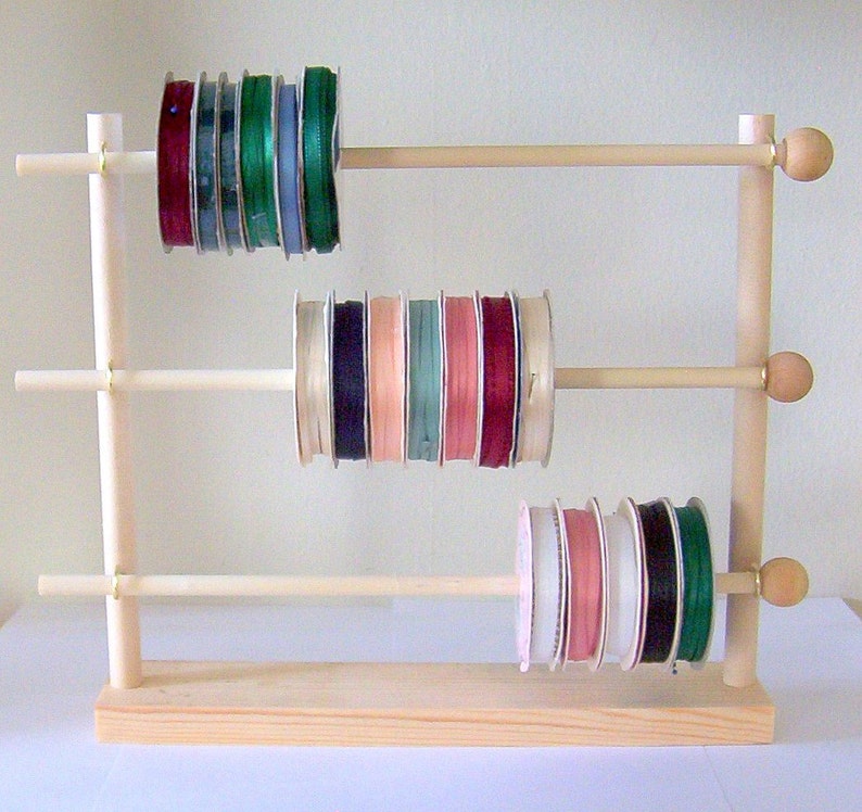 Spool Ribbon Holder Storage Rack Wire Organizer Etsy