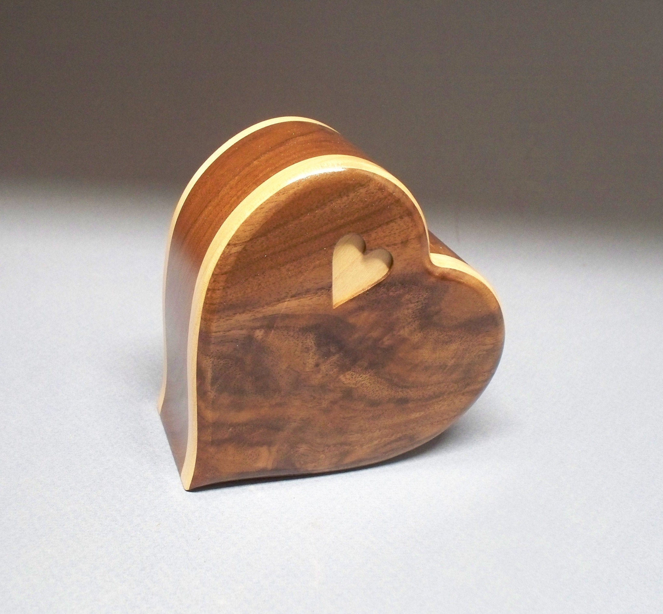 Small Wooden Heart Urns 10 c.i. Wooden Urn Heart Urn Wood Etsy