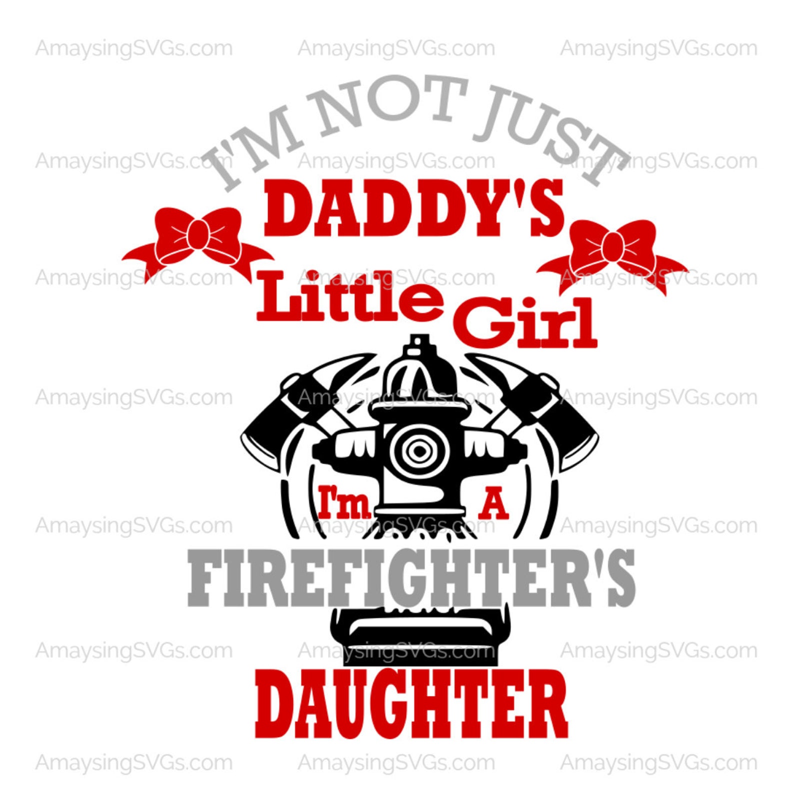 Firefighter's Daughter svg Firefighter svg Father's Etsy