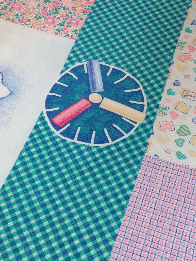 Teddy bear QUILT KIT bed time cuddle baby fabric panel green Etsy