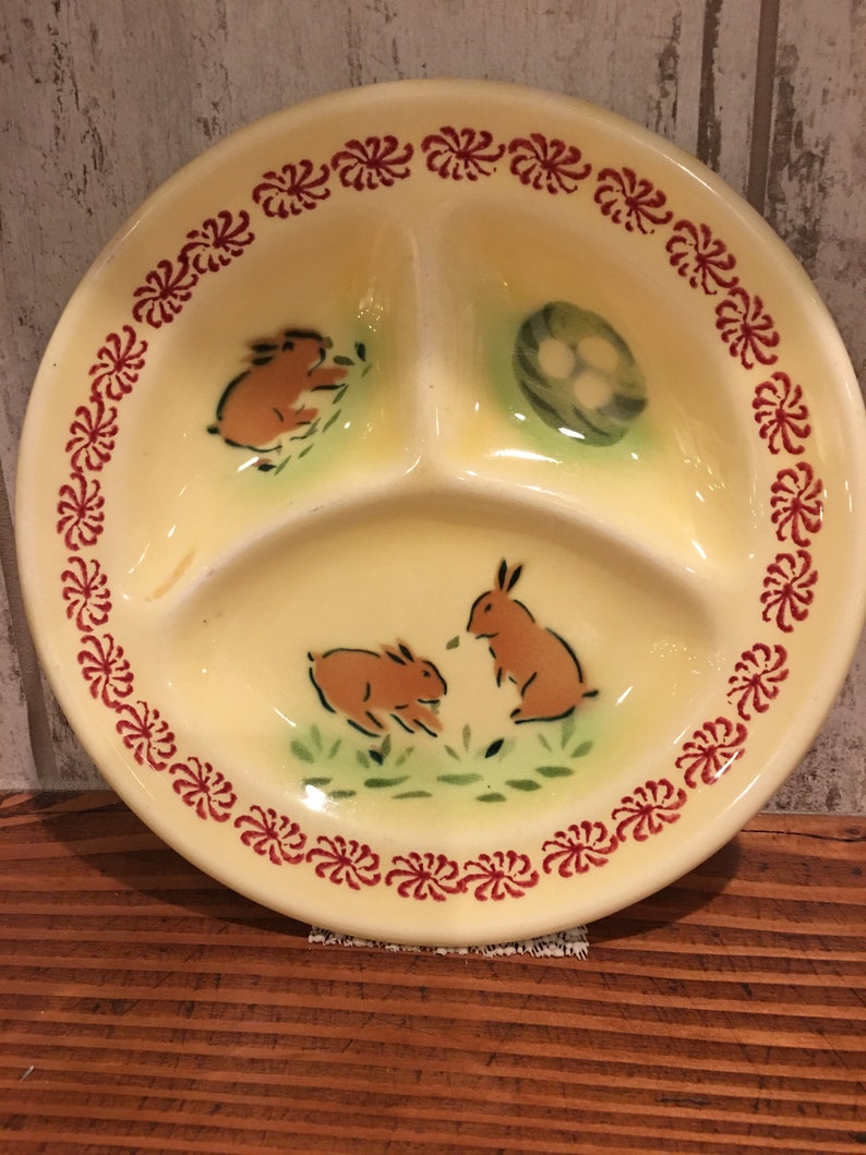 Limoges China Company 8 Bunny Childs Plate Sebring Ohio USA Etsy