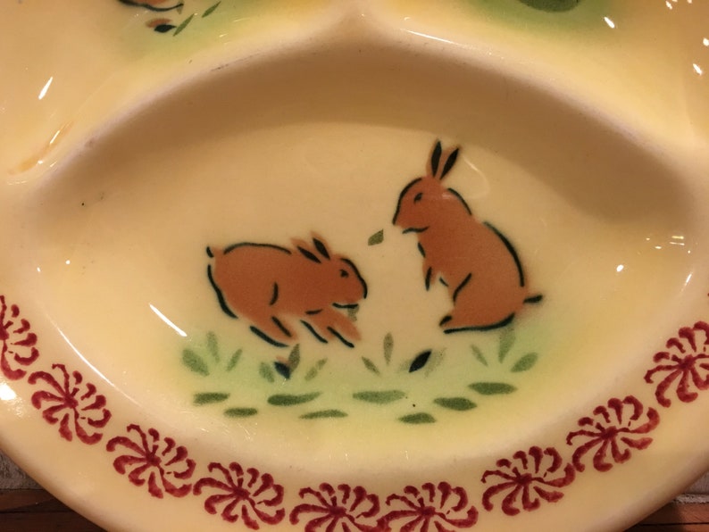 Limoges China Company 8 Bunny Childs Plate Sebring Ohio USA Etsy