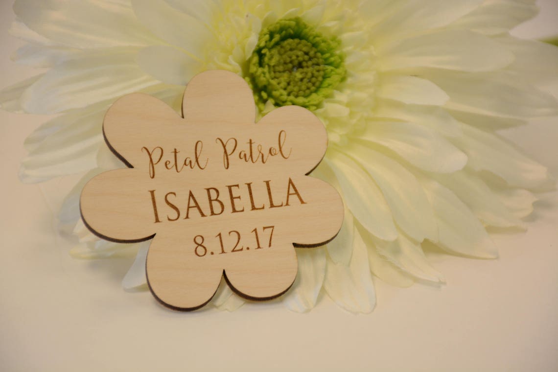 Flower Girl Badge Petal Patrol Flower Girl Gift Idea for Etsy