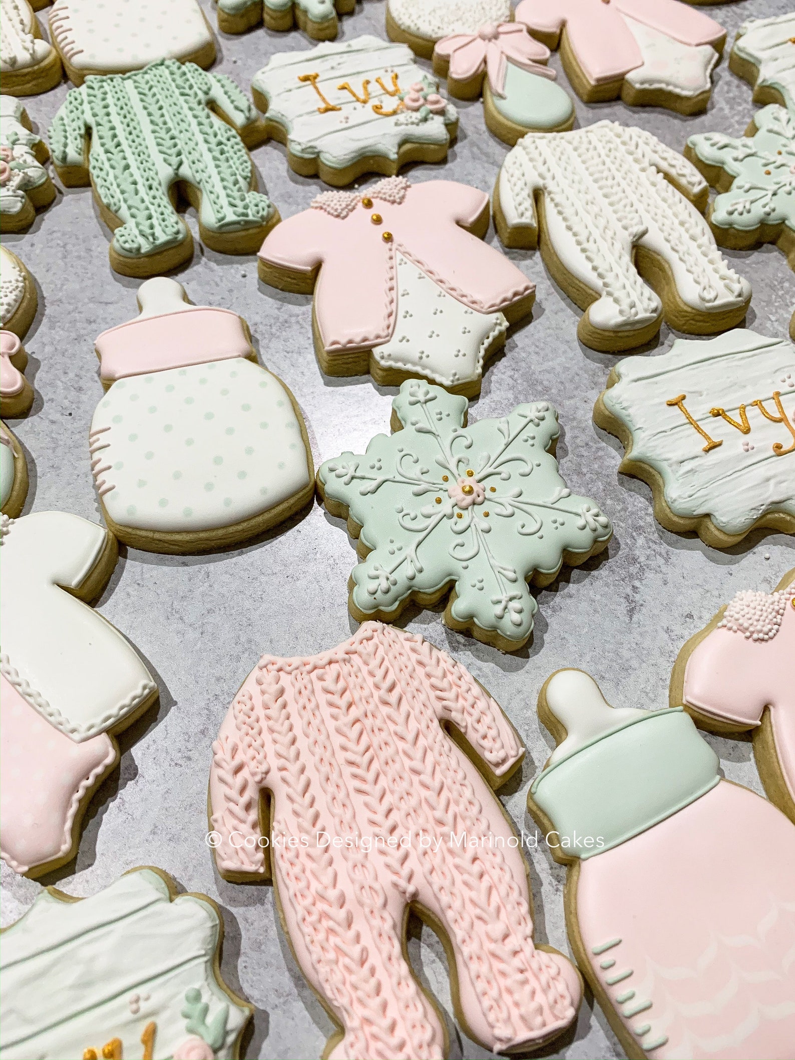 Pink and Green Winter Baby Shower 1 Dozen Baby It's Etsy