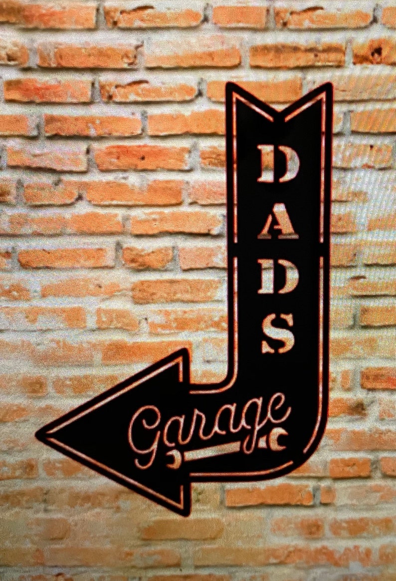 Dads Garage Sign Shop Sign Dad Garage Etsy
