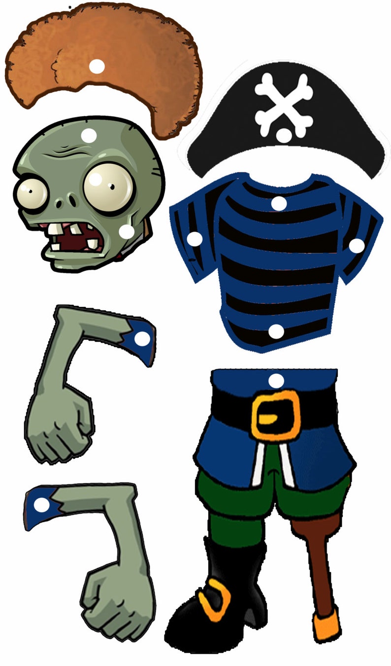 Make Your Own Zombie PLANTS VS ZOMBIES Party Etsy