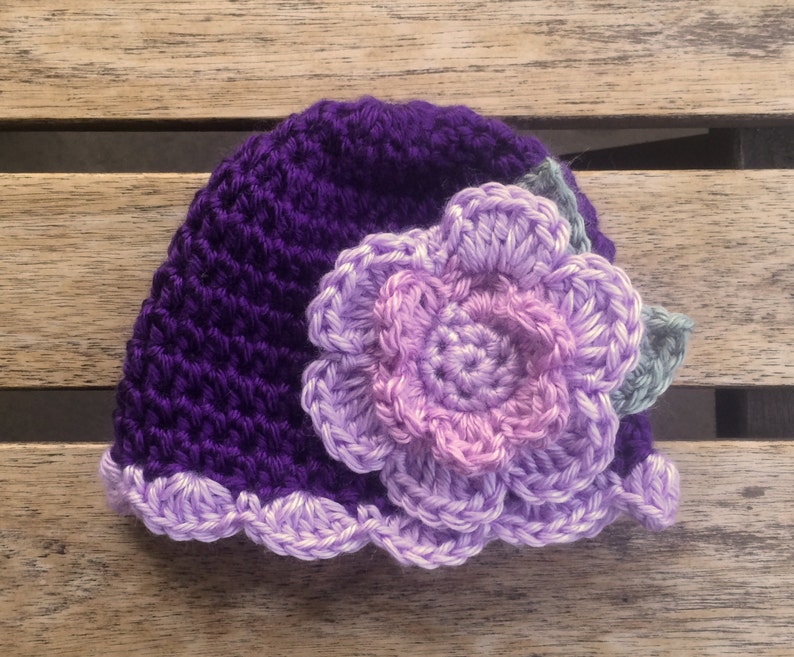Baby Blanket Set with Matching Hat & Booties Purple Etsy