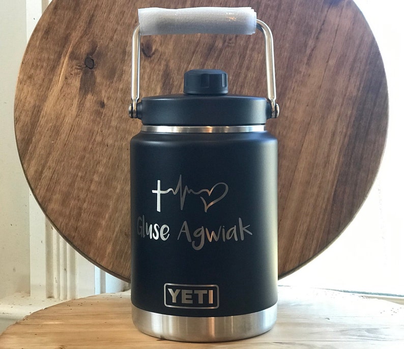 64oz Custom Engraved YETI Half Gallon Jug Growler Vacuum Etsy
