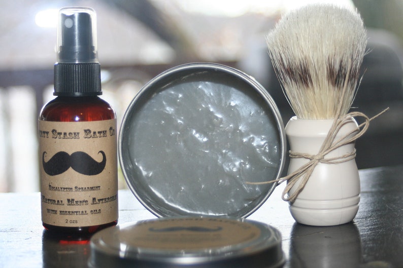 100 Natural Men's Shave Kit Energizing Herbal Essential Etsy