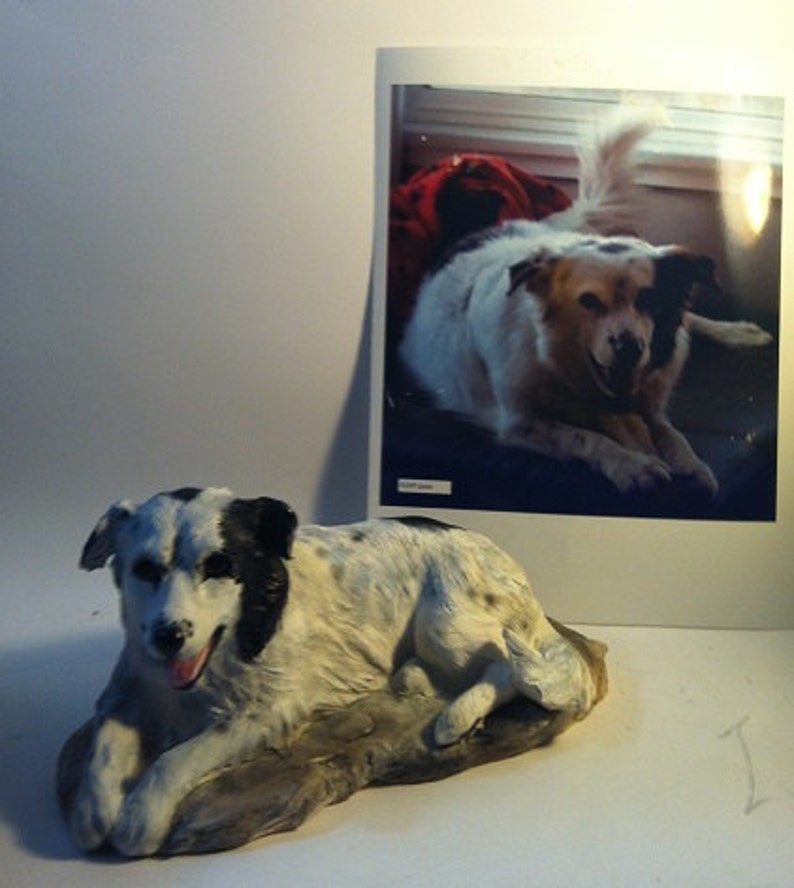 YOUR Australian Shepherd Custom sculpture in Porcelain Clay Etsy