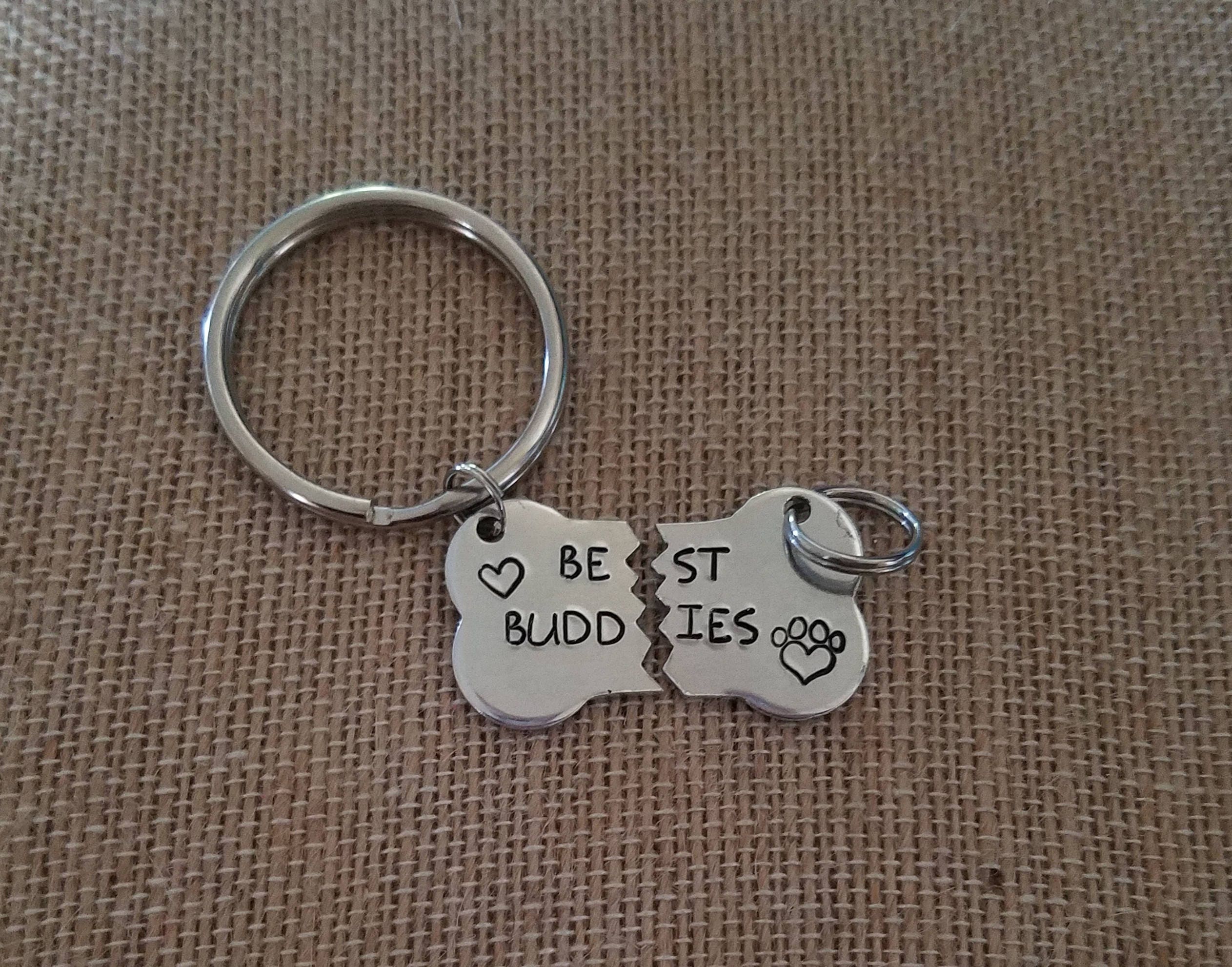 Matching Pet Key Chain and Collar Tag Dog Tag Best Friends Etsy