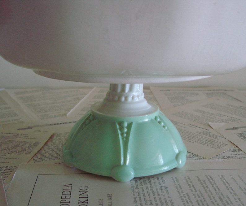 Vintage ART DECO Salad Bowl Serving Stand with FREE Glass Etsy