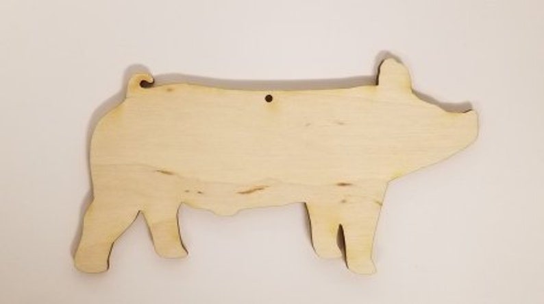 Wooden pig cutout | Etsy