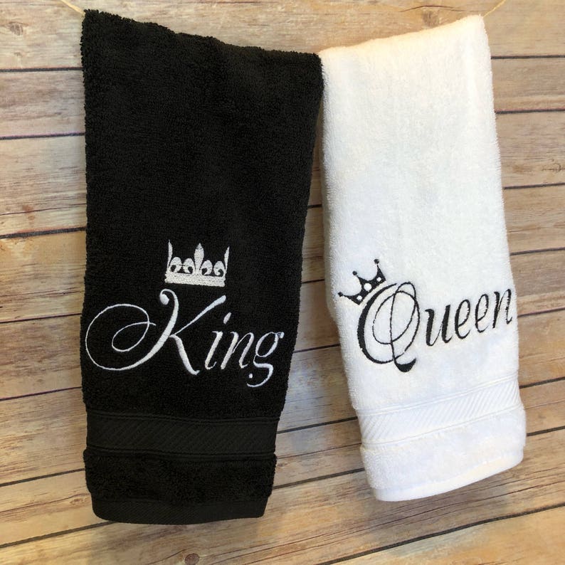 King and Queen Bathroom towels you pick the towel size and Etsy