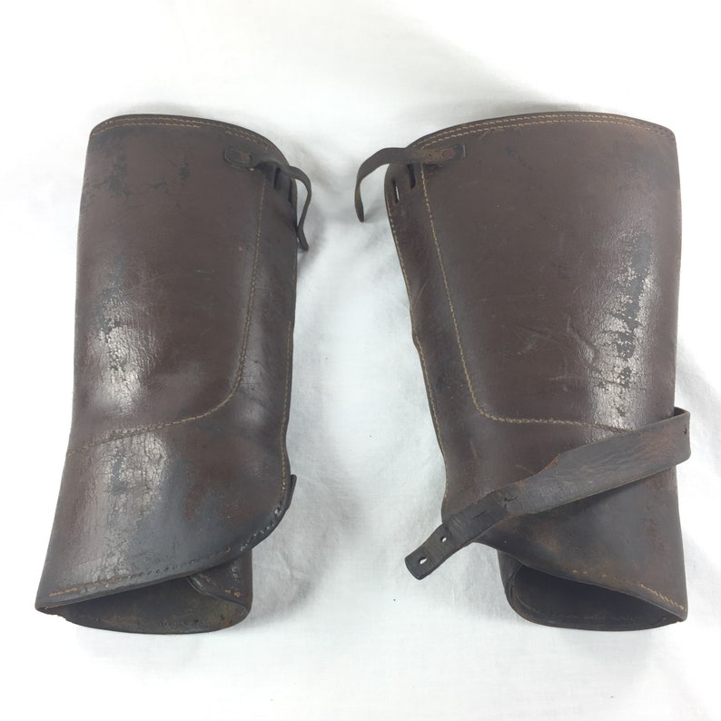 WWI Cavalry Gaiters Leather Puttees Half Chaps | Etsy