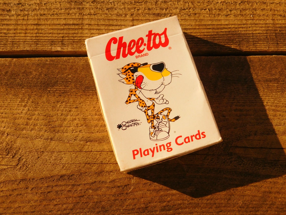 Vintage 80s Cheetos Chester Cheetah Card Deck Etsy