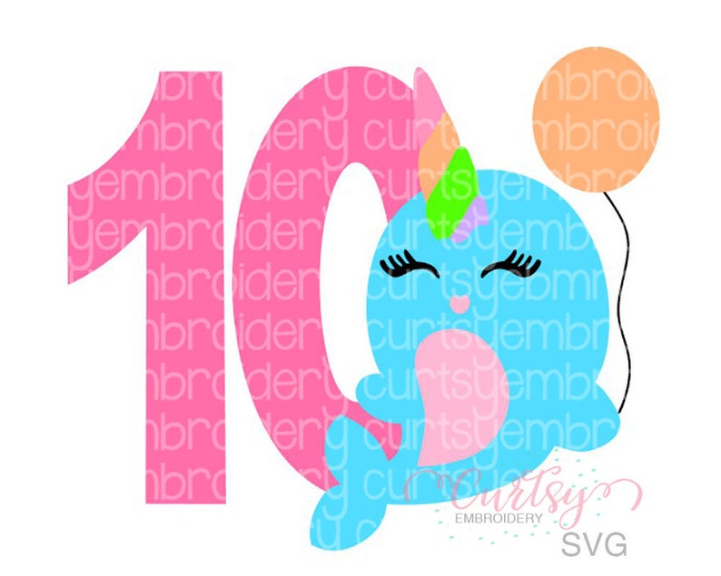 Free Free Narwhal Birthday Svg 460 SVG PNG EPS DXF File
