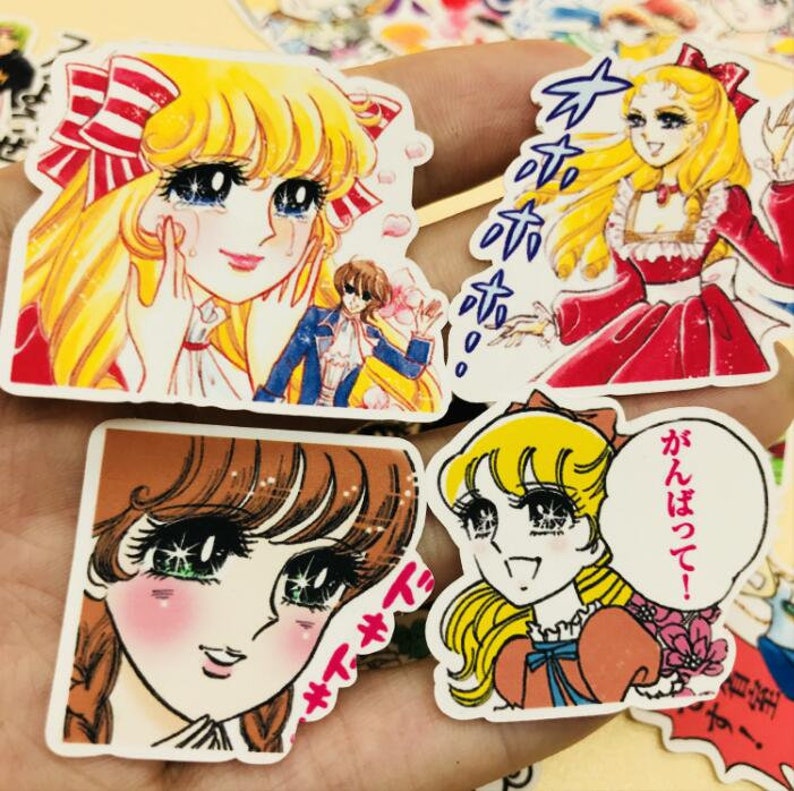 japan anime stickers lot die cuts for junk bullet journal etsy