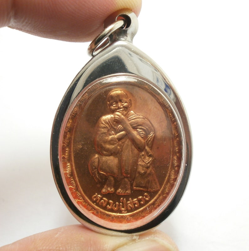 LP Suang coin Tevada Derndin SaoHa Batch pendant blessed 2000 Buddha powerful amulet multiply money strong protection lucky miracle charm