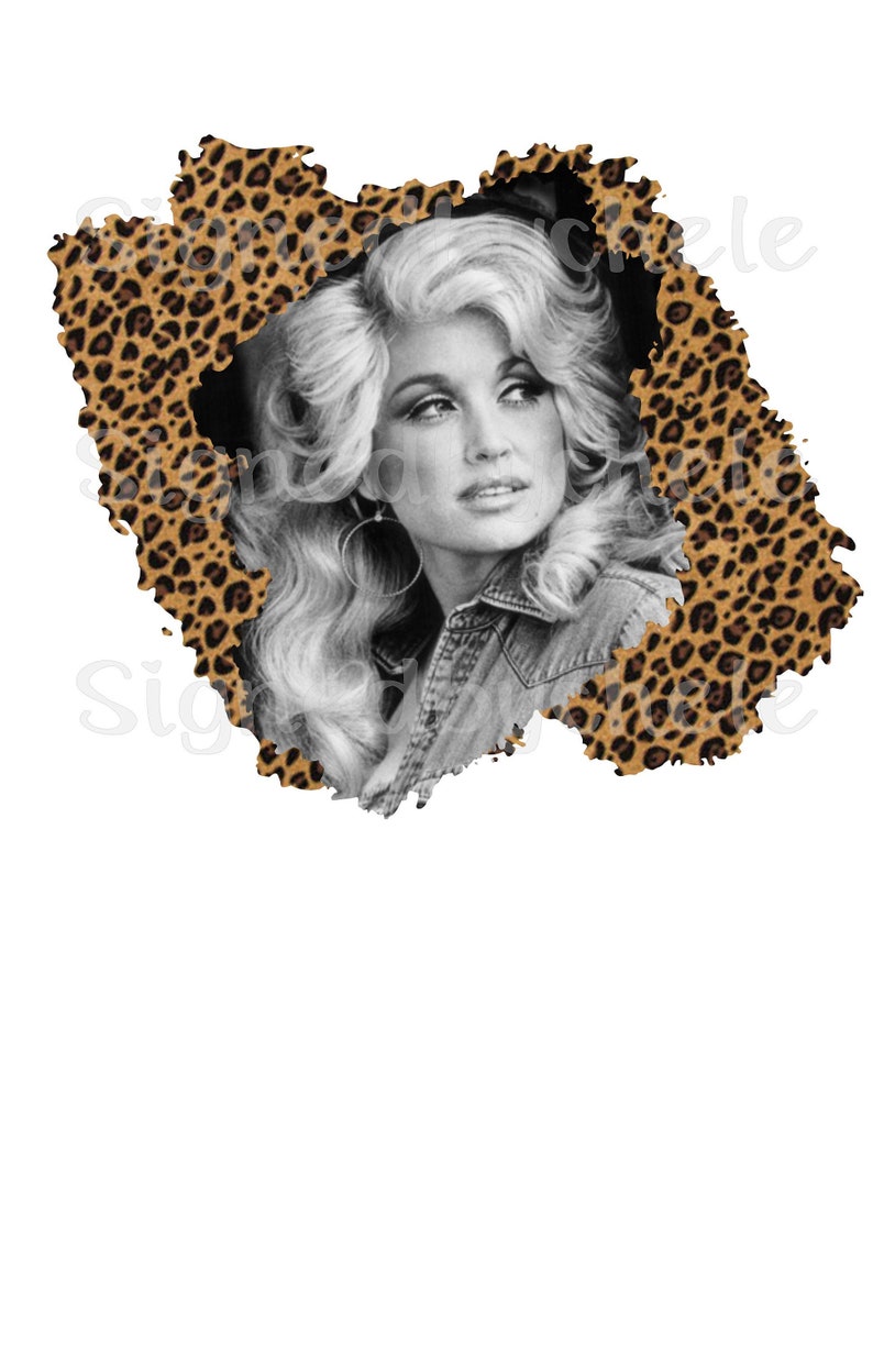 Dolly Parton Leopard Digital PNG | Etsy