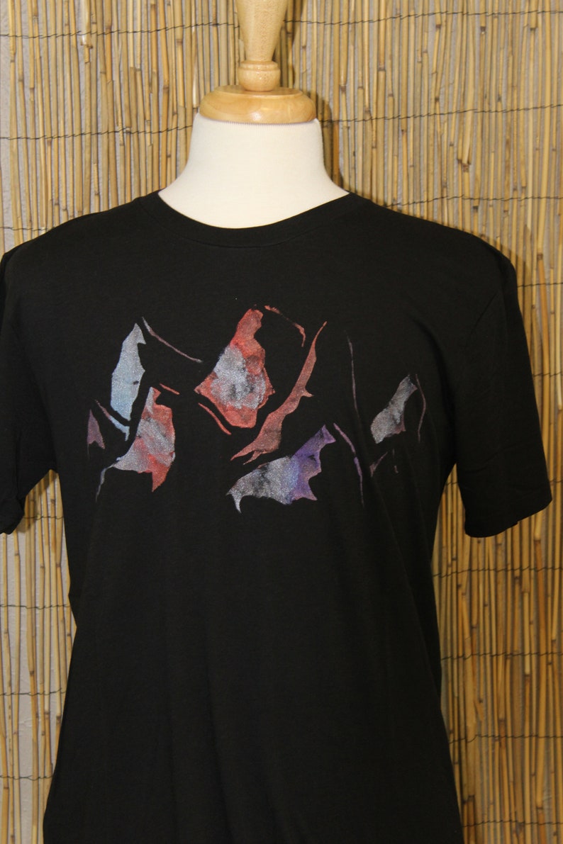 Hand Painted Mountains Unisex Bamboo Crew