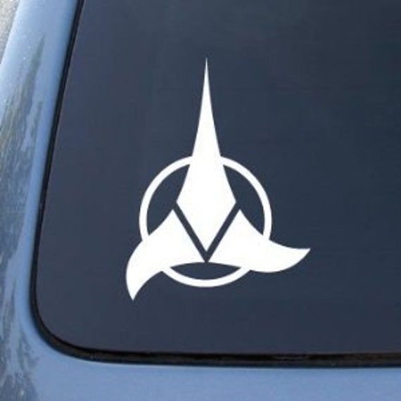 Klingon Emblem Logo Star Trek 6 Vinyl Decal Widow Etsy