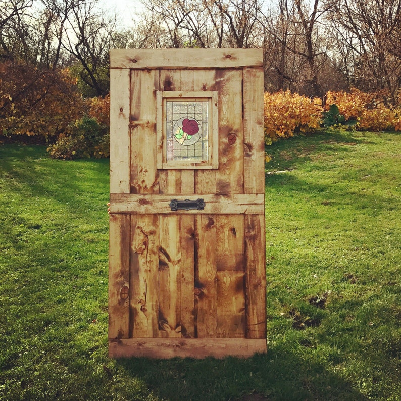 Stained glass custom barn doors Etsy