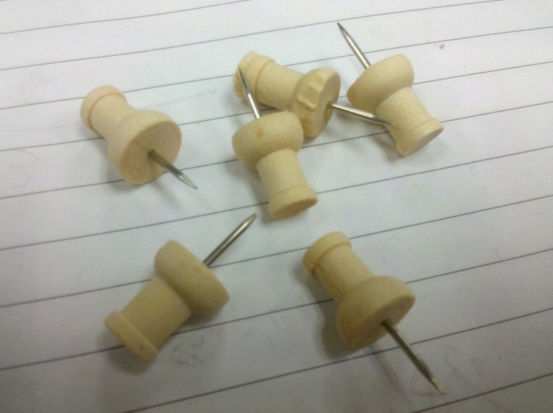 Wooden Push Office Pin Fashion School Silver Steel Wooden Thumb Push Pin 100pcsset Wooden Pins Children Student School Used Board Sticky