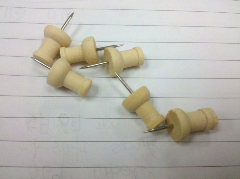 Wooden Push Office Pin Fashion School Silver Steel Wooden Thumb Push Pin 100pcsset Wooden Pins Children Student School Used Board Sticky