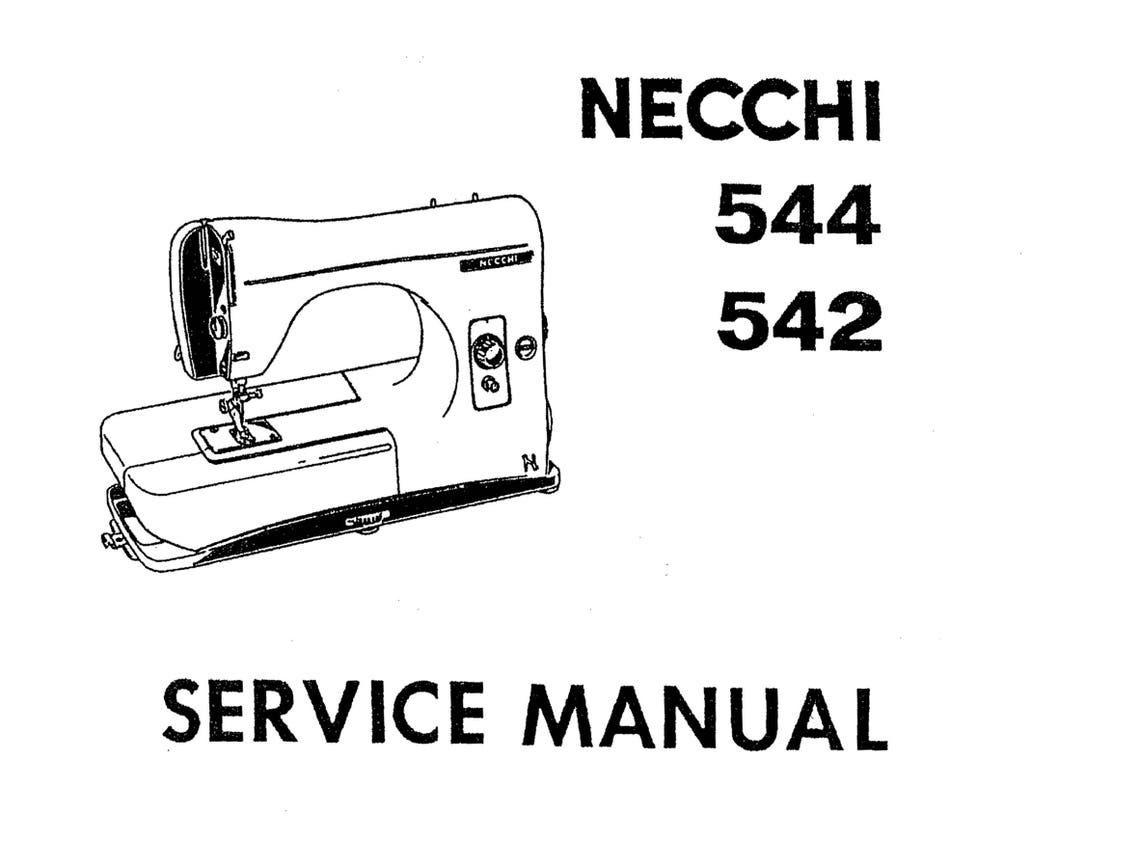 NECCHI LYDIA 542 544 Instruction Book and Service / Repair Etsy