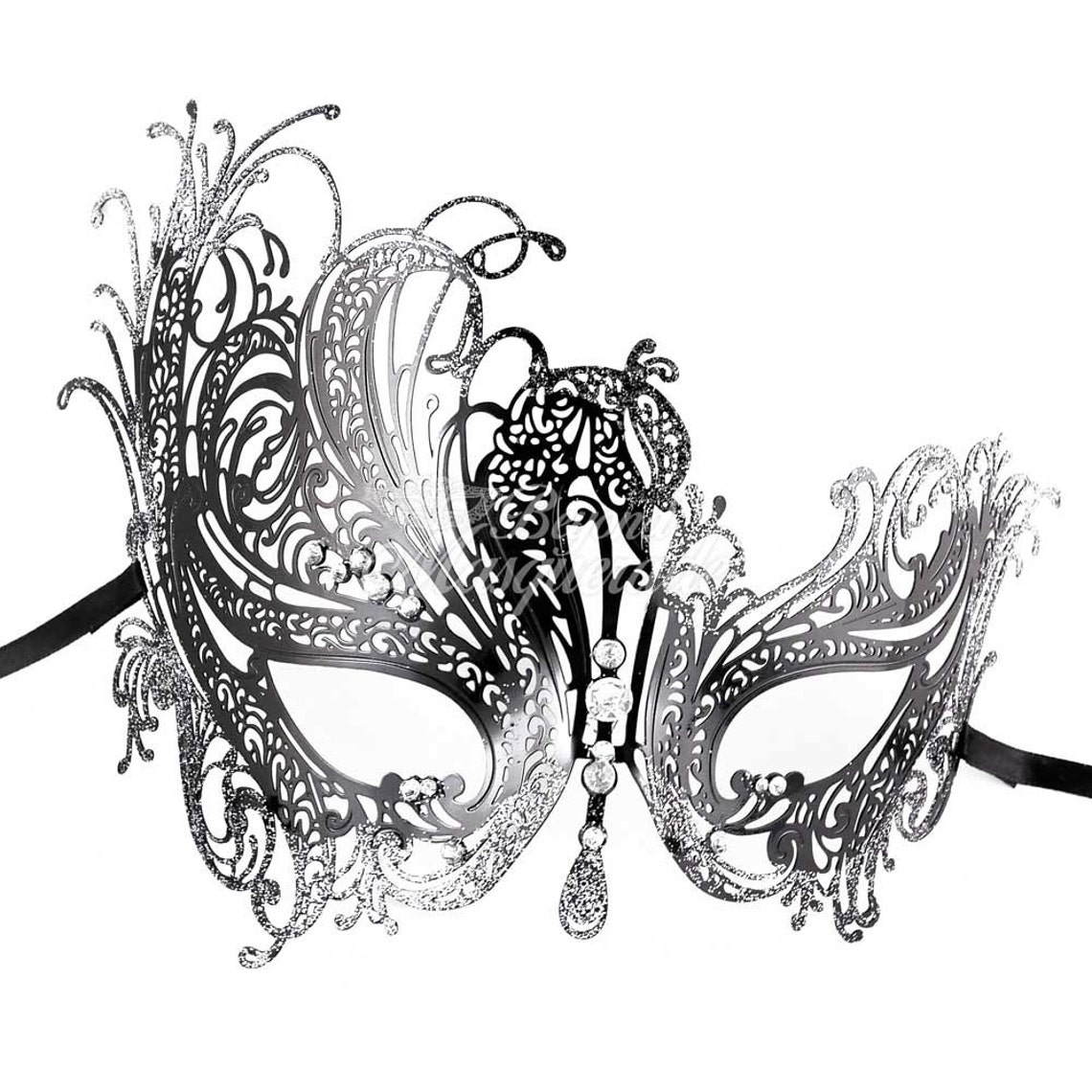 Masquerade Mask Black Masquerade Mask Masquerade Ball Mask | Etsy