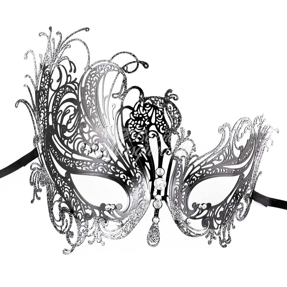 Masquerade Mask Black Masquerade Mask Masquerade Ball Mask | Etsy