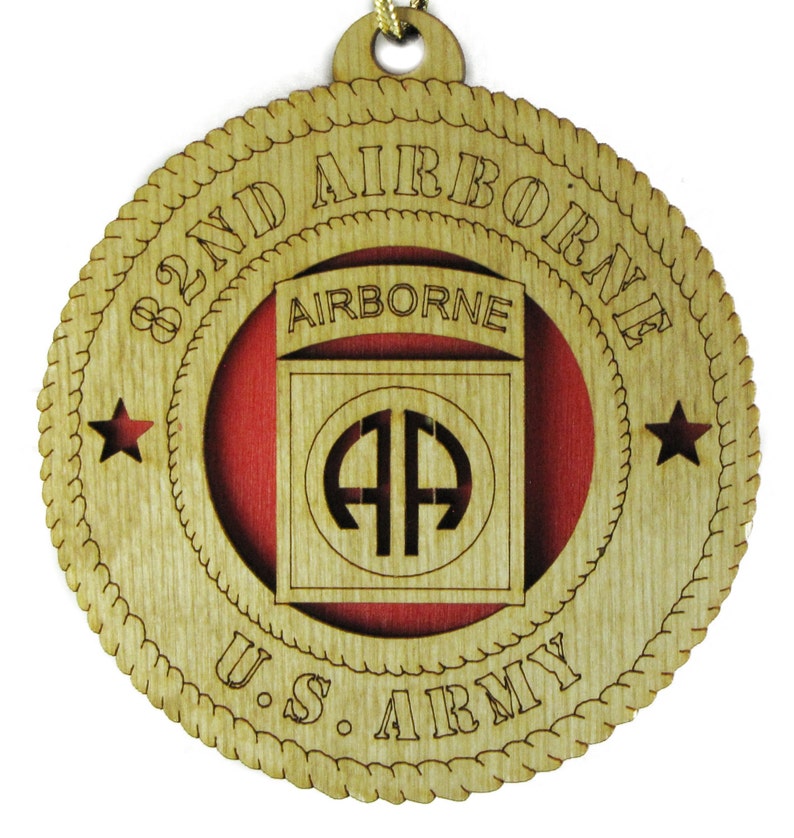 Army 82nd Airborne Laser Cut Ornament May be Personalized Etsy
