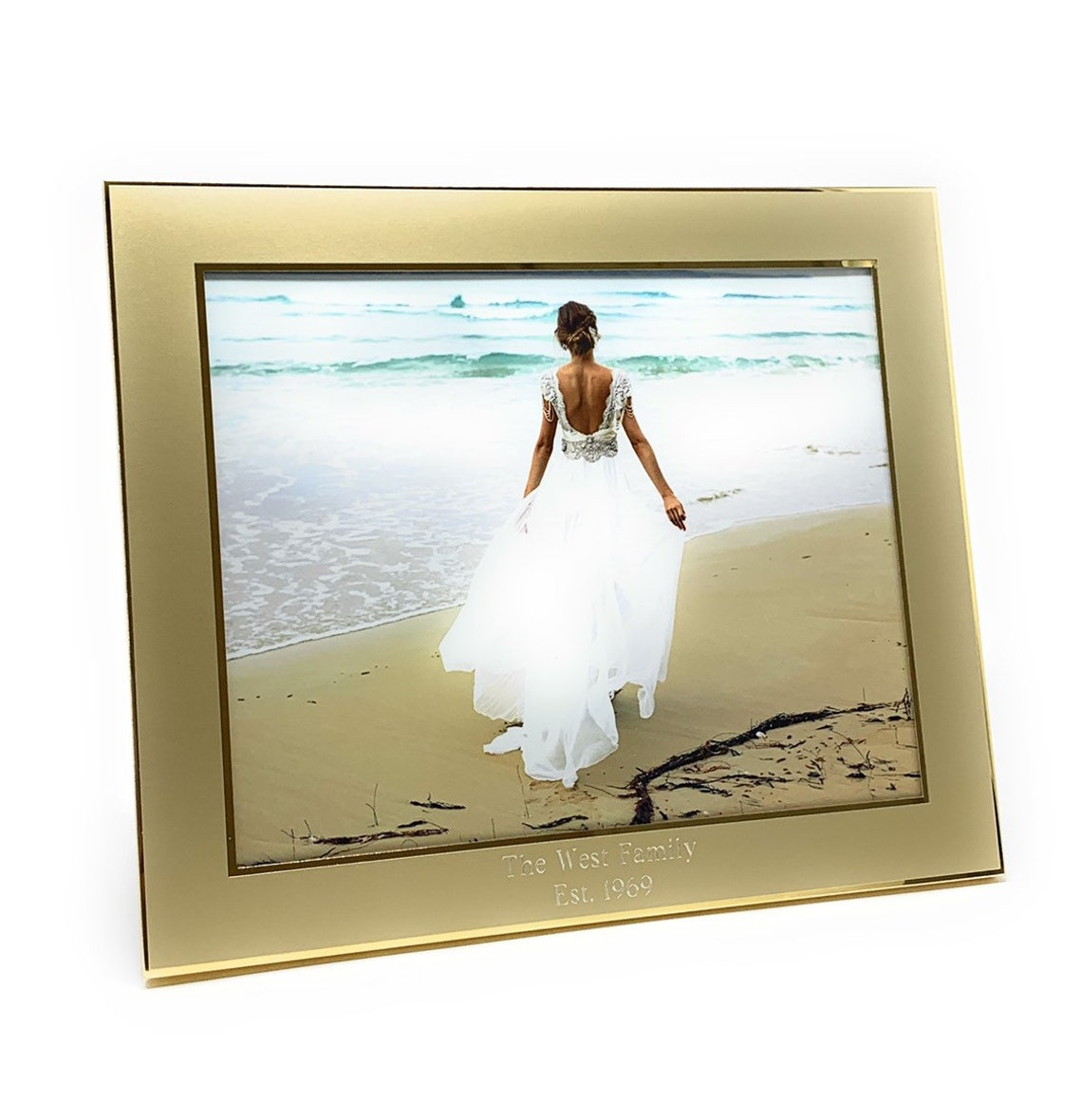 Personalized 8x10 Golden Photo Frame Engraved Photo Frame Etsy   Il 1140xN.1996587520 Ngej 