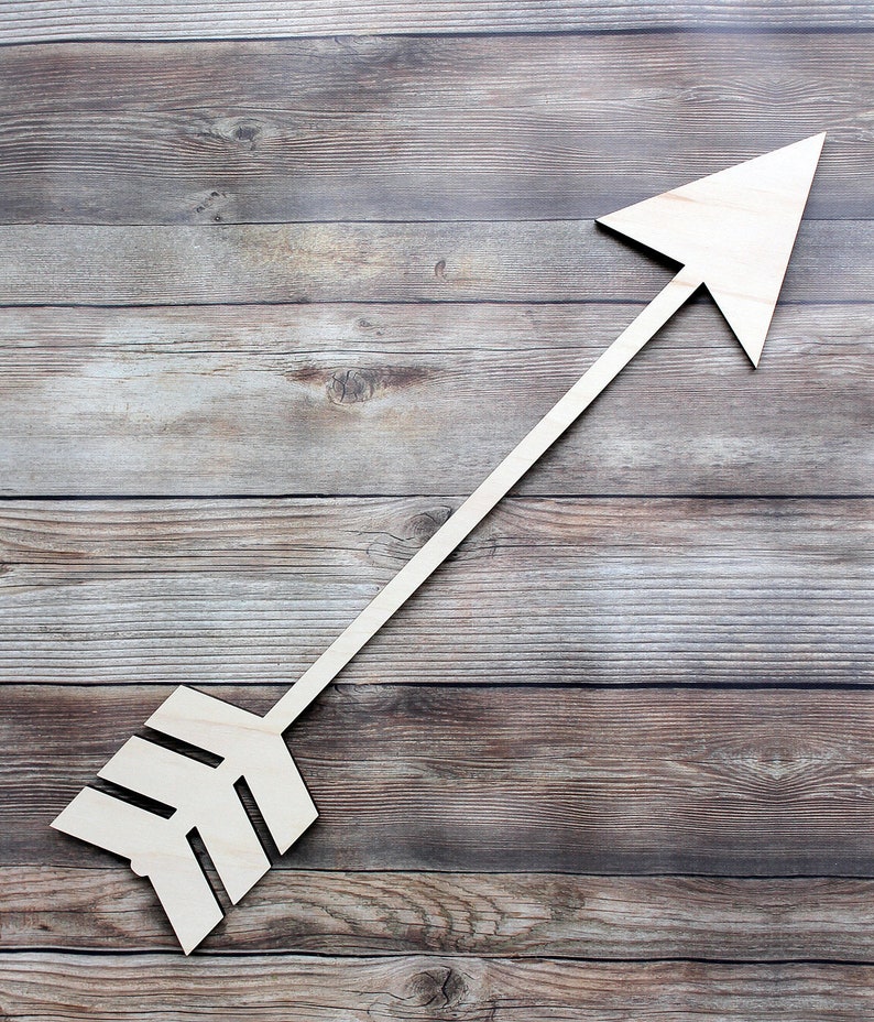 Unfinished Wood Arrows Arrow Decor Craft Arrows Craft Etsy