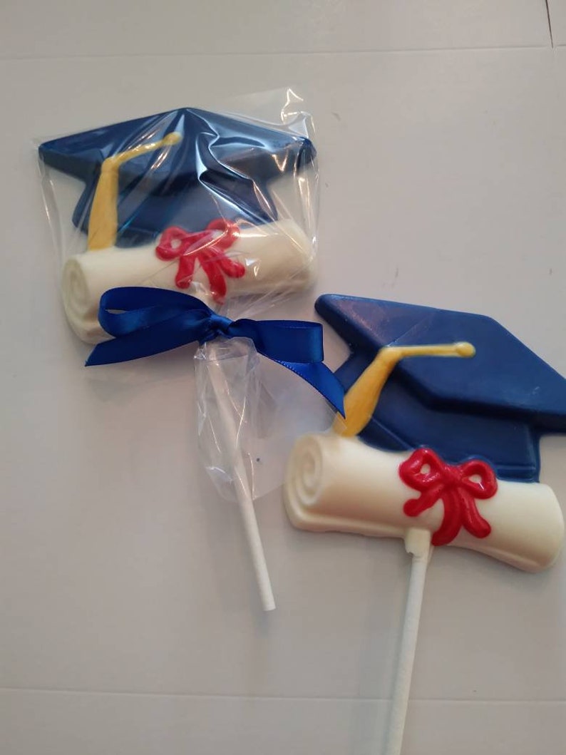 Graduation Cap and Diploma Chocolate Lollipop Etsy