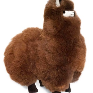 alpaca toy with real fur