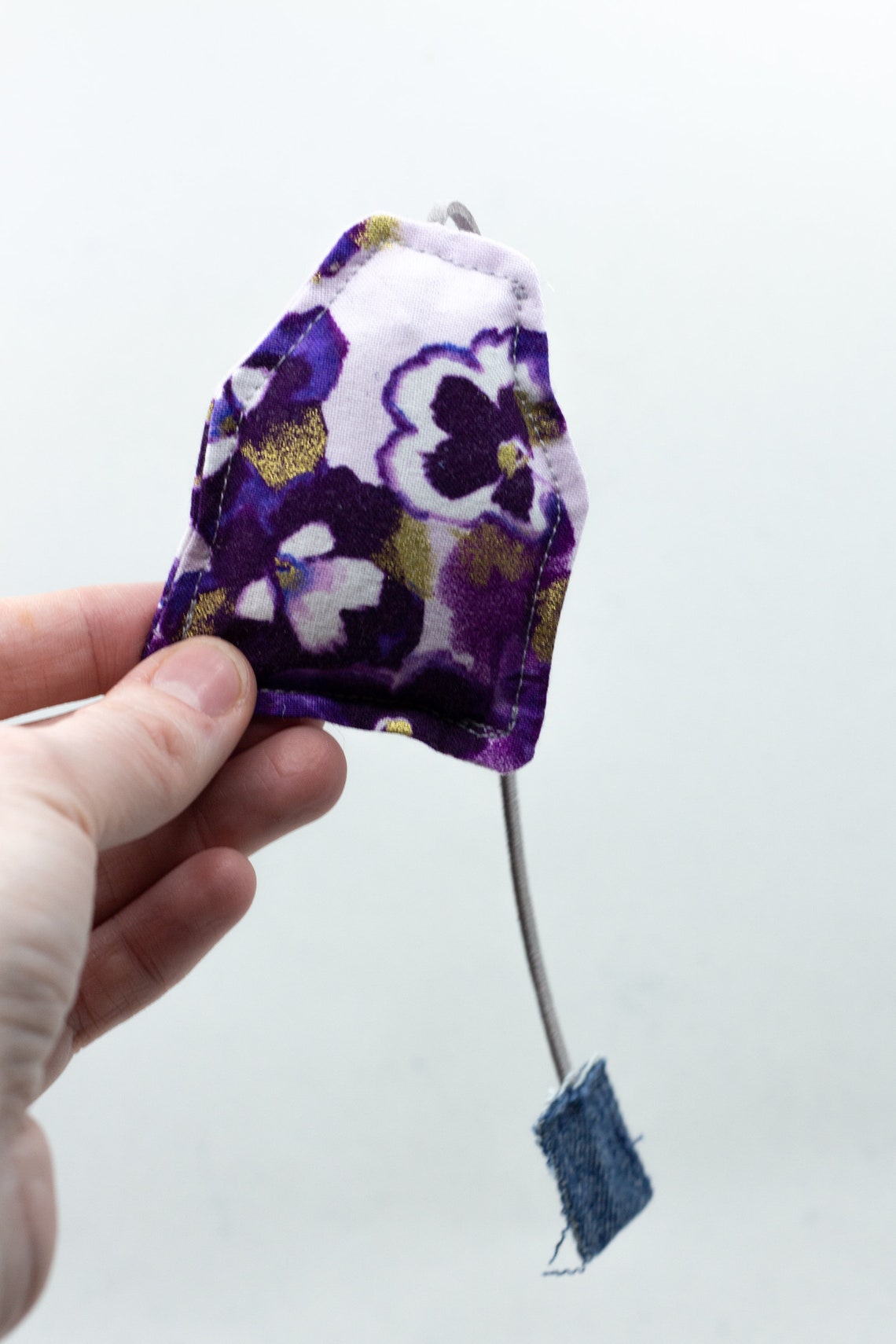 Purple Floral Tea Bag Cat Toy Infused with Organic Catnip Etsy
