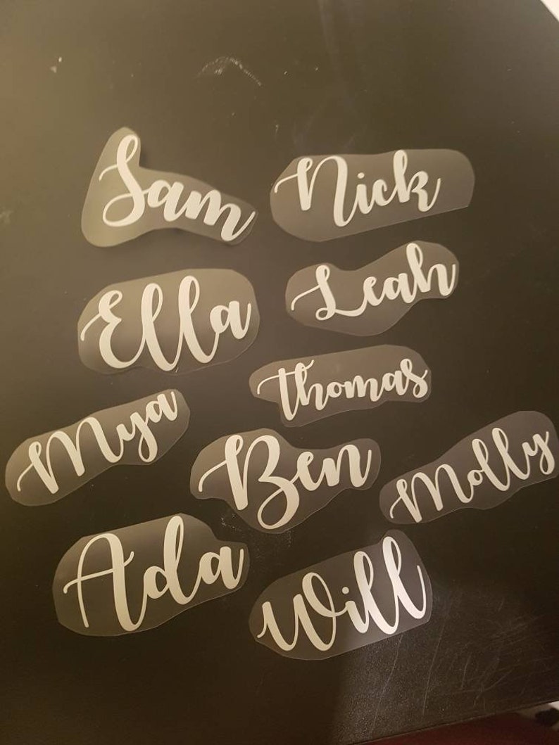 Custom Iron On Letter decal Iron on name decal t shirt iron Etsy