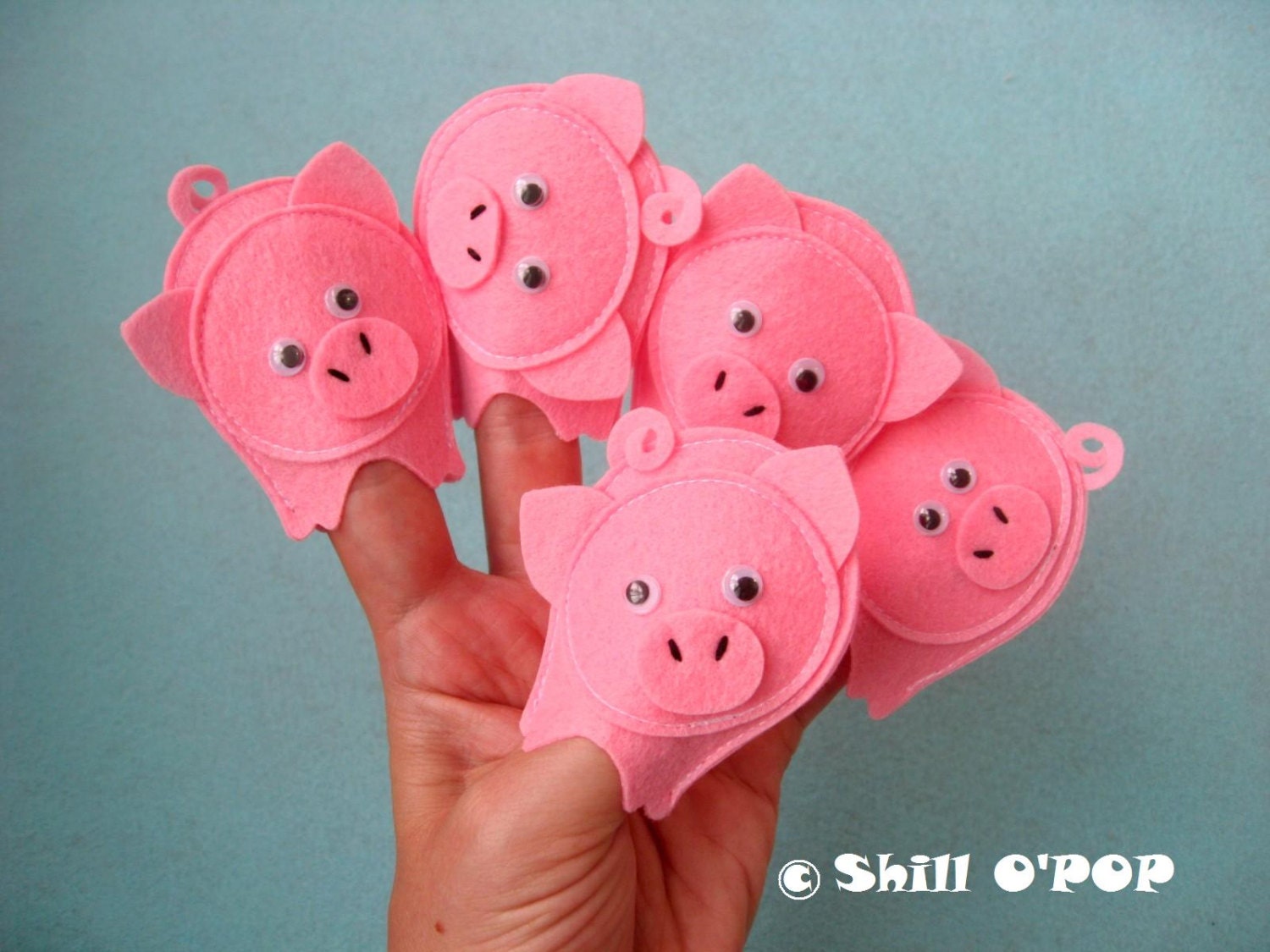 Educational felt finger puppets for nursery and counting Etsy