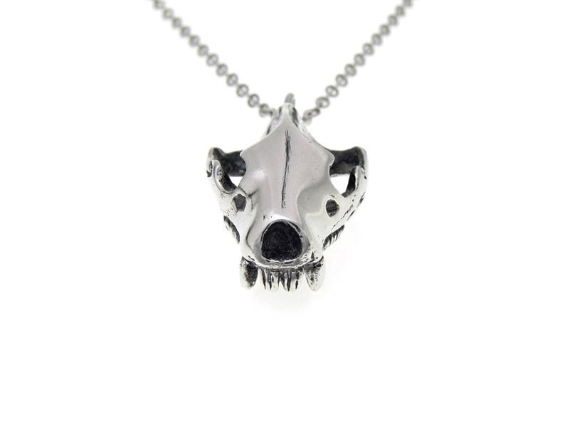 Tasmanian Devil Skull Pendant Necklace Handmade Jewelry in ...