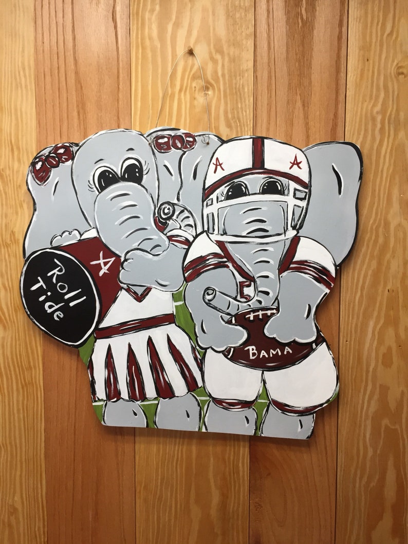 Bama Football door signs Alabama porch decor bama couple | Etsy